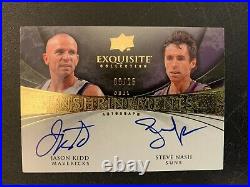 08-09 UD Exquisite Collection Dual Auto of Jason Kidd and Steve Nash 8/25