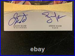 08-09 UD Exquisite Collection Dual Auto of Jason Kidd and Steve Nash 8/25