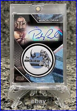 1/1 Topps Star Wars The Mandalorian Season 2 Pedro Pascal Autograph Button Card