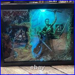 15 x 12 army of darkness shadowbox autographed that lights up