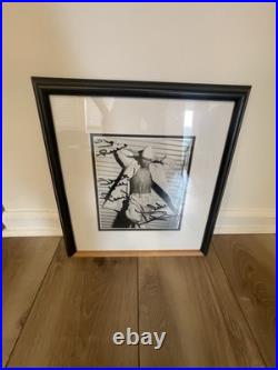 16 By 14 autographed picture framed ready to hang Raymond autograph from 2001