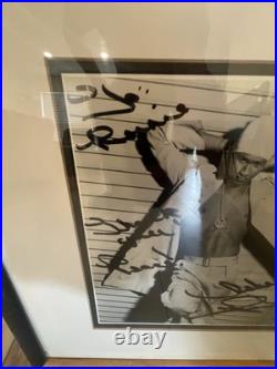 16 By 14 autographed picture framed ready to hang Raymond autograph from 2001