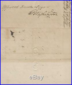 1790 George Washington Signed Official US Document as President. PSA Gem Mint 10