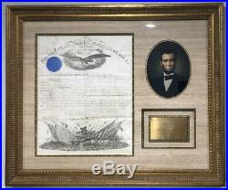 1862 President ABRAHAM LINCOLN Signed Civil War Document Appt. Autograph PSA/JSA