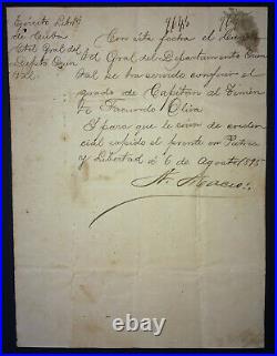 1895 Independence Archive of 10 Documents All Signed by ANTONIO MACEO GRAJALES