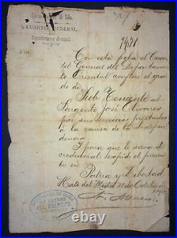 1895 Independence Archive of 10 Documents All Signed by ANTONIO MACEO GRAJALES