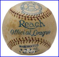 1920s Babe Ruth Yankees Signed Reach Baseball with Glass Case PSA BAS A04110