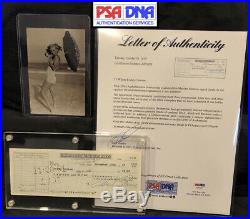 1961 MARILYN MONROE Signed Bank Check Movie Star Actress Autograph Photo PSA/DNA