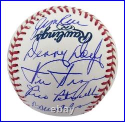 1975 Boston Red Sox Team-Signed OML Baseball (22) Fisk, Rice, Evans JSA 212612