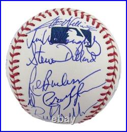 1975 Boston Red Sox Team-Signed OML Baseball (22) Fisk, Rice, Evans JSA 212612