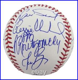 1975 Boston Red Sox Team-Signed OML Baseball (22) Fisk, Rice, Evans JSA 212612