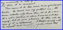 1975 Vintage Signed Explorer Sir Vivian Fuchs Autographed Handwritten Letter