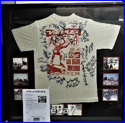 1985 Powell Peralta Bones Brigade Rage in the Badlands T Shirt Signed by 21 pro