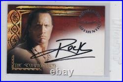 2002 Inkworks The Scorpion King Dwayne Johnson The Rock Autographed Card