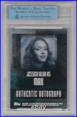 2002 Topps Dark Angel Max Jessica Alba Auto Autograph SP RARE BGS CASE