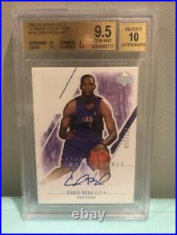 2003-04 Upper Deck Ultimate Collection Chris Bosh /250 BGS 9.5 10 Auto