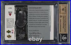 2003 Exquisite Collection Michael Jordan AUTO PATCH /100 #MJ BGS 9.5 GEM