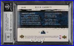 2003 Exquisite Collection Noble Nameplates Kevin Garnett PATCH AUTO /25 BGS 8.5