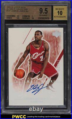 2003 Ultimate Collection LeBron James ROOKIE RC AUTO /250 #127 BGS 9.5
