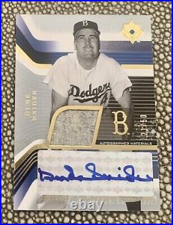 2004 UD Ultimate Collection Game Materials Signatures? Duke Snider 21/50 HOF