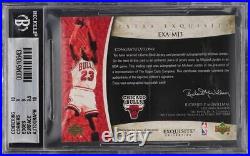2005 Exquisite Collection Extra Michael Jordan PATCH AUTO /5 #MJ3 BGS 9 MINT