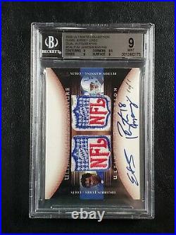 2005 Ultimate Collection Peyton Manning Edgerrin James 1/1 NFL SHIELD Auto BGS 9
