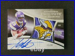 2007 Upper Deck Exquisite Collection Adrian Peterson Rookie Patch Auto /99 #133