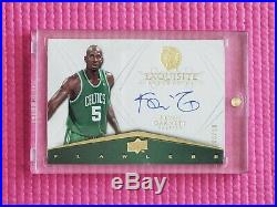 2008 Exquisite collection autographed Kevin Garnett auto card Flawless Autograph