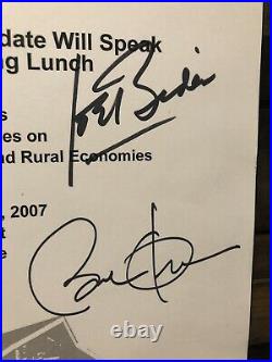 2008 President Barack Obama Joe Biden Hillary Clinton Election Signed Poster WOW