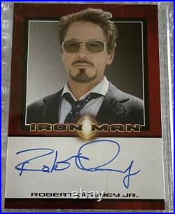2008 Rittenhouse Marvel Iron Man Robert Downey Jr. As Tony Stark AUTO Autograph