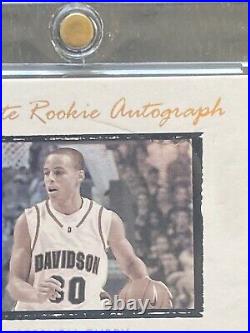 2009-10 Exquisite Collection #72 Stephen Curry Rookie Auto RC GOLD RARE 11/31