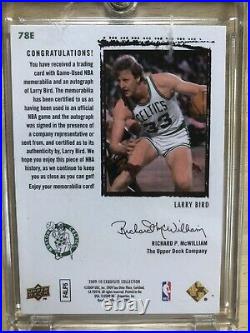 2009-10 Exquisite Collection Rookie Flashback Larry Bird PATCH AUTO 6/25