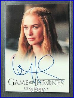 2012 Rittenhouse Game Of Thrones Lena Headey Signed Auto Autograph Card Cersei