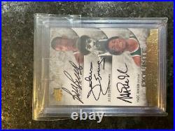 2012 UD Exquisite Collection Bill Russell Julius Erving Magic Johnson auto /35