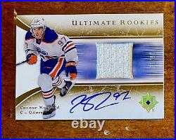 2015-16 Connor McDavid Ultimate Collection Jersey Patch Auto /99 Rookie Card RC