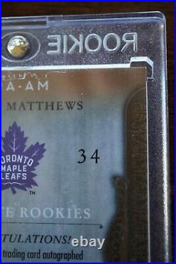 2016-17 UD Ultimate Collection AUSTON MATTHEWS Rookies Auto Retro /49 Leafs