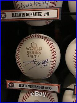 2017 Houston Astros World Series Autographed Baseball Collection Full Roster 30