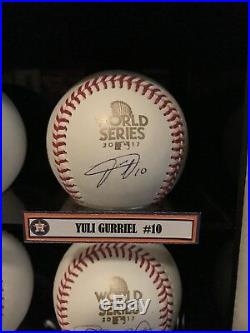 2017 Houston Astros World Series Autographed Baseball Collection Full Roster 30