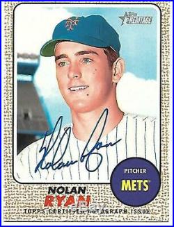2017 Topps Heritage real ones auto Nolan Ryan SP MINT-RARE signed-autograph