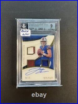 2018 Immaculate Collection RPA Josh Allen /25 Pop 4.5 From BGS 9.5 INVEST