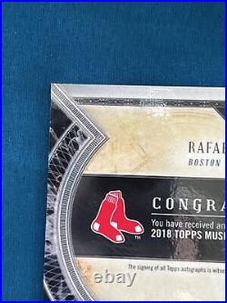 2018 Rafael Devers Topps Museum Collection Archival Copper /50 Rookie Auto RC