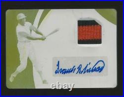 2019 Immaculate Collection Frank Robinson 3 Color Logo Patch Auto True 1/1 Plate