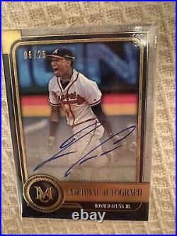 2019 topps museum collection Ronald Acuña jr autographed/25