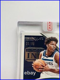 2020-2021 Immaculate Anthony Edwards Initiation Ink ROOKIE / AUTO #20/99