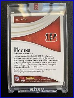 2020 Immaculate Collection Tee Higgins RPA Rookie Patch Auto /85 RC Bengals