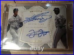 2020 Topps Definitive Collection Ken Griffey Jr. Frank Thomas Dual ON CARD auto