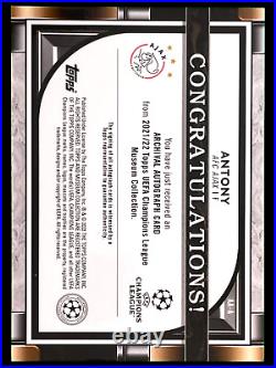 2021-22 Topps Museum Collection Champions League- Autograph! Antony