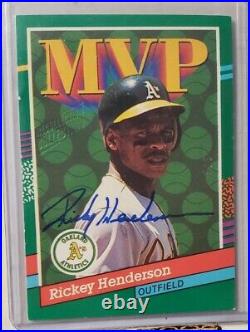 2021 DONRUSS #'ed 5/5 ON CARD AUTO RECOLLECTION COLLECTION RICKEY HENDERSON SSP