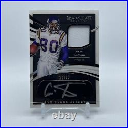 2021 Immaculate Collection Cris Carter Eye Black Jersey Auto /25