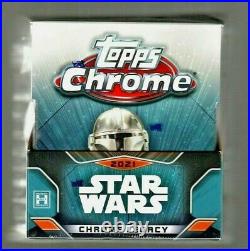 2021 Topps Chrome Star Wars Legacy Factory Sealed Hobby Box 1 Auto or Sketch